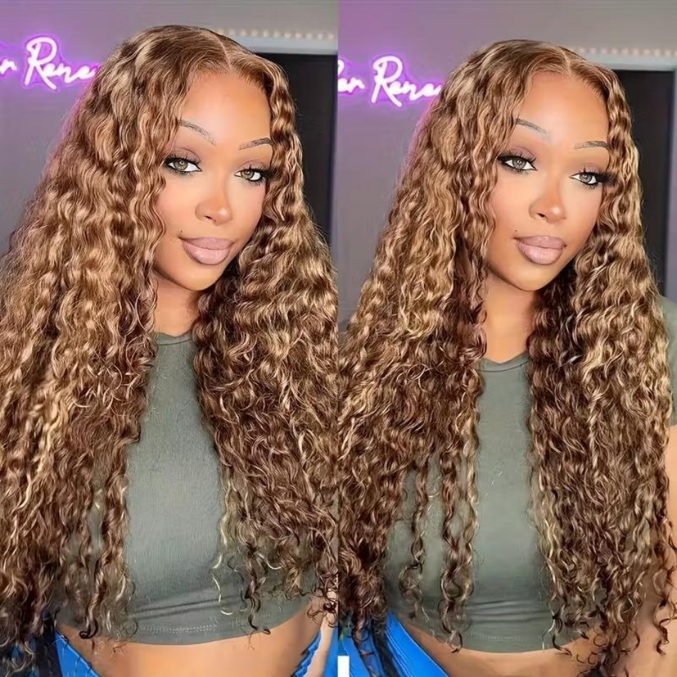 427 Highlight Ombre Wig Human  - Lace Front Wig ulasan dan harga