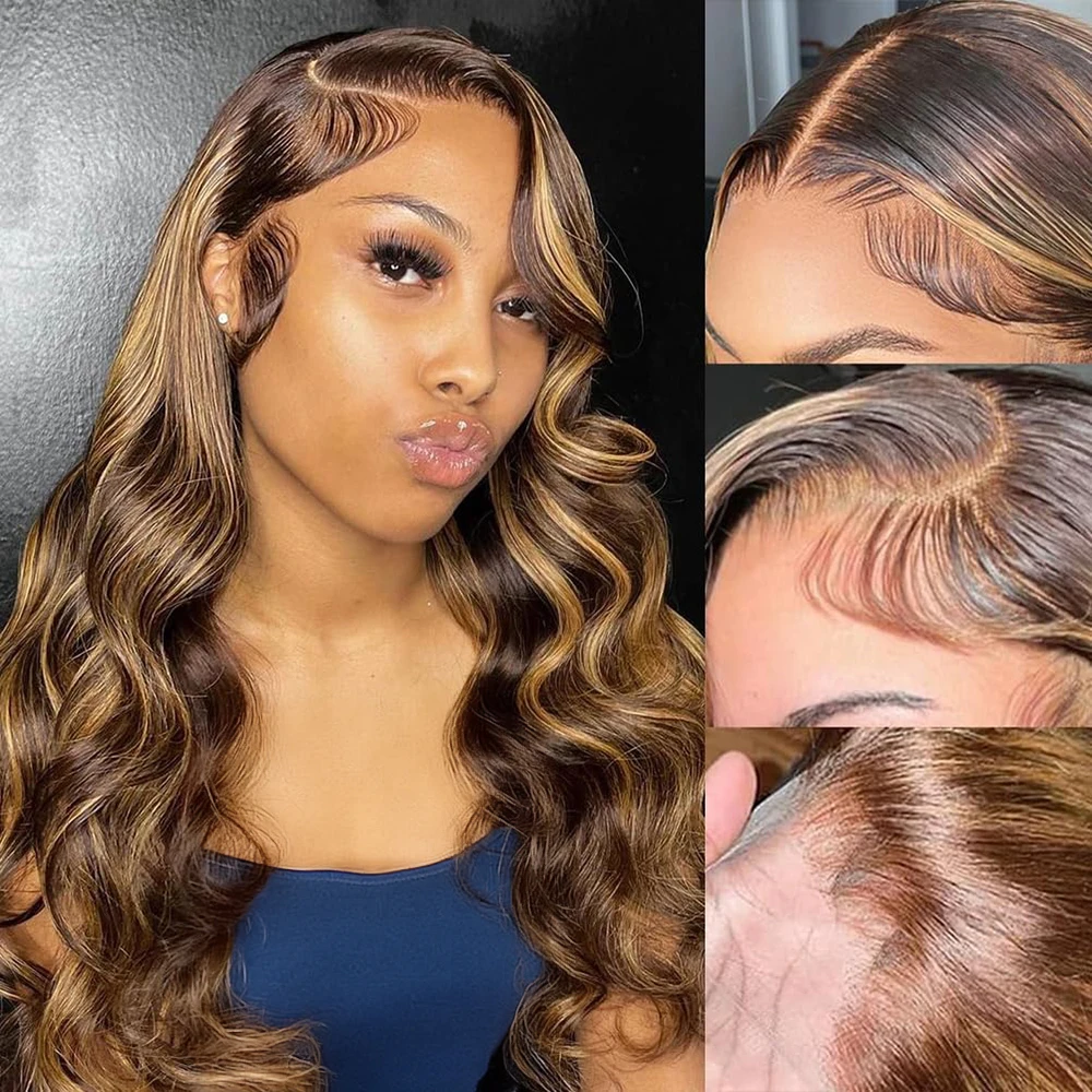 HD Highlight 46 Inch 13x4 Body - Lace Front Wig ulasan dan harga