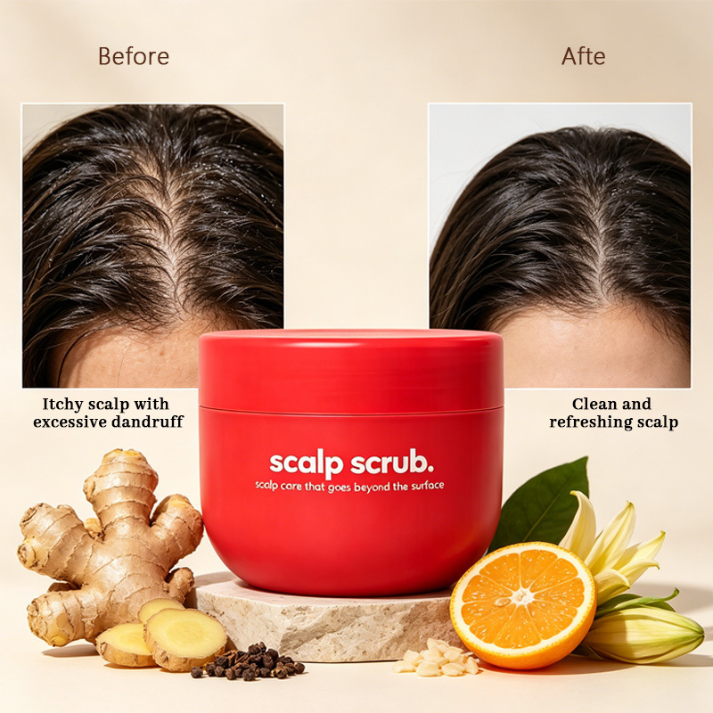 Exfoliating Scalp Scrub Shampo - Clarifying Shampoo Remove ulasan dan harga