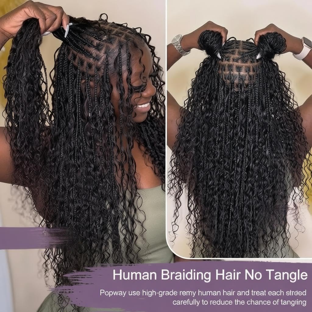 Human Braiding Hair For Boho B - Hair Care Indian ulasan dan harga