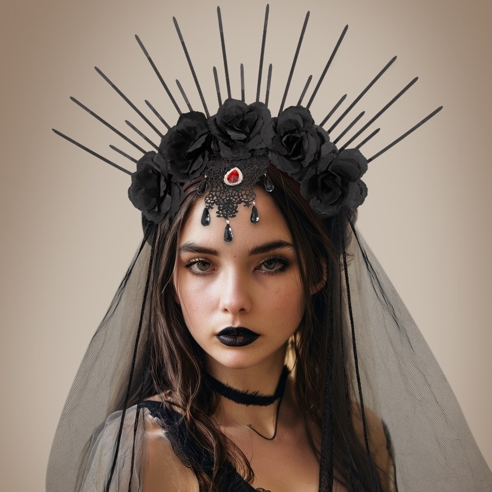 Headdress Mesh Halloween Headb - Hair Net Invisible ulasan dan harga