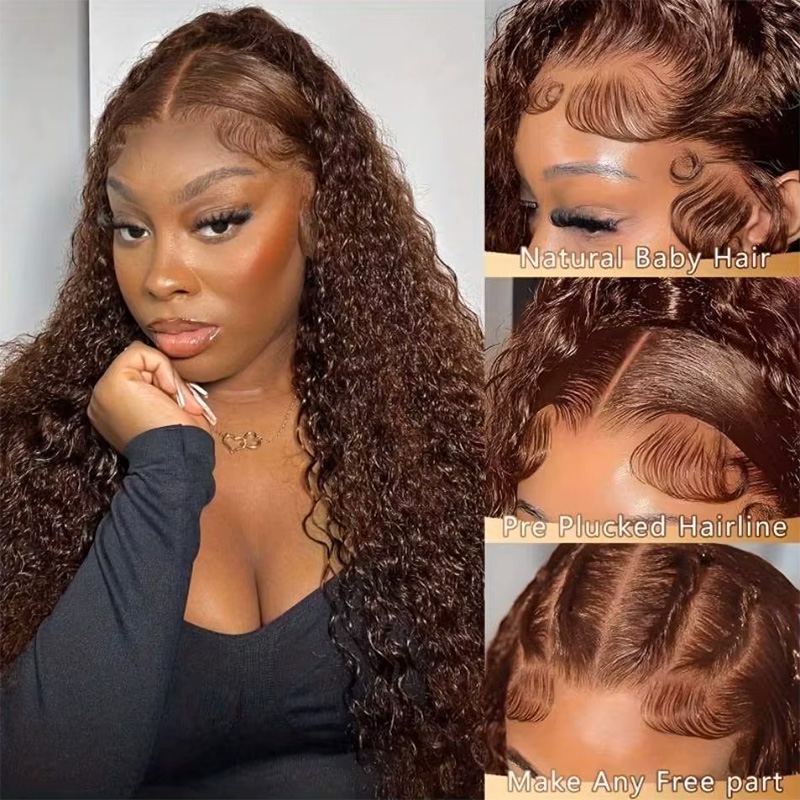 Chocolate Brown Colored 220% D - Lace Front Wig ulasan dan harga