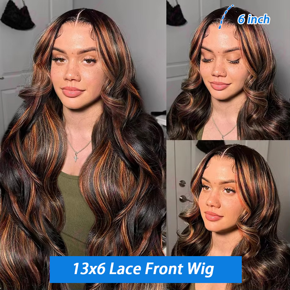 Highlight Ombre 13x4 Lace Fron - Lace Front Wig ulasan dan harga