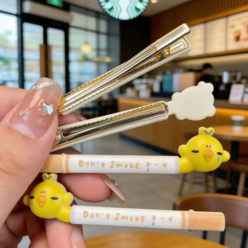 Crying Chick Hair Clips Cartoo - Hair Care Vegan ulasan dan harga