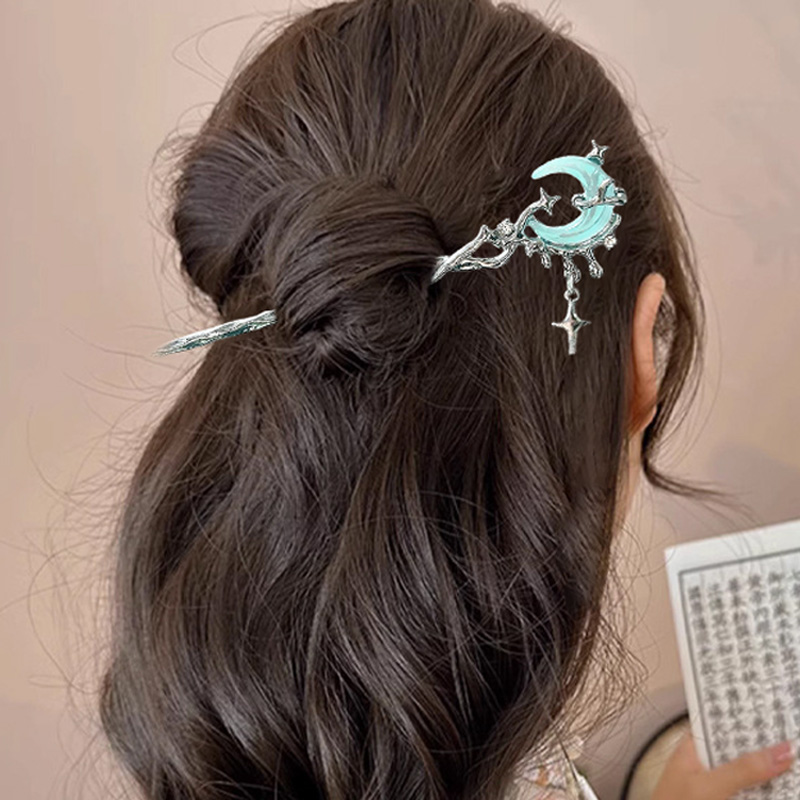 Moon Star Hairpins for Women B - Hair Care Japanese ulasan dan harga