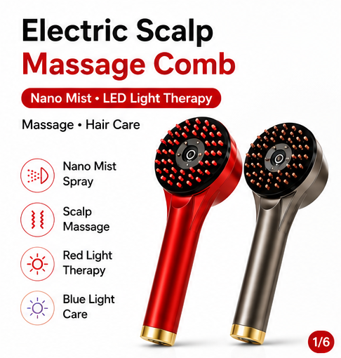 4-in-1 Electric Scalp Massager - Hair Care Homemade ulasan dan harga