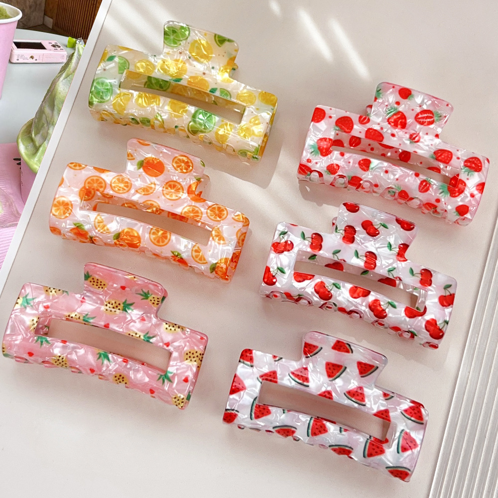 Fresh Fruit Grip Square Hollow - Hair Care Vegan ulasan dan harga