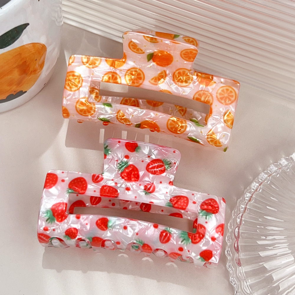 Fresh Fruit Grip Square Hollow - Hair Care Vegan ulasan dan harga