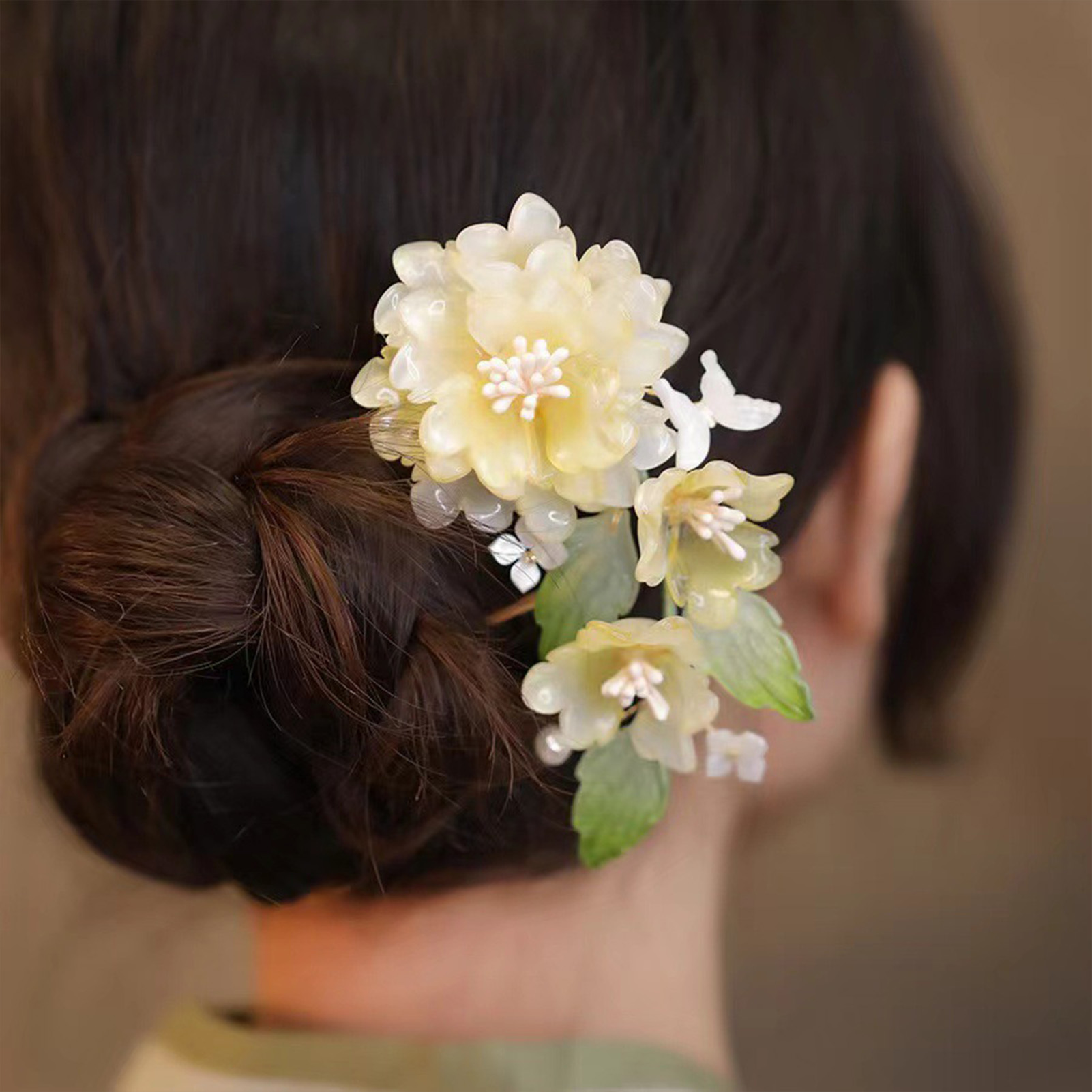 Flower U-shaped Hairpin Chines - Hair Care Japanese ulasan dan harga