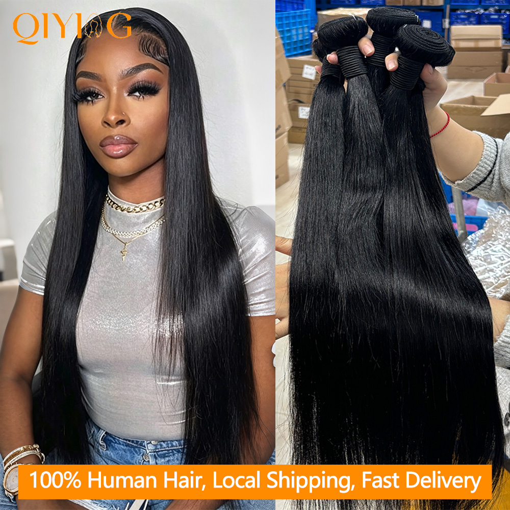 Bone Straight Human Hair Bundl - Hair Care Indian ulasan dan harga