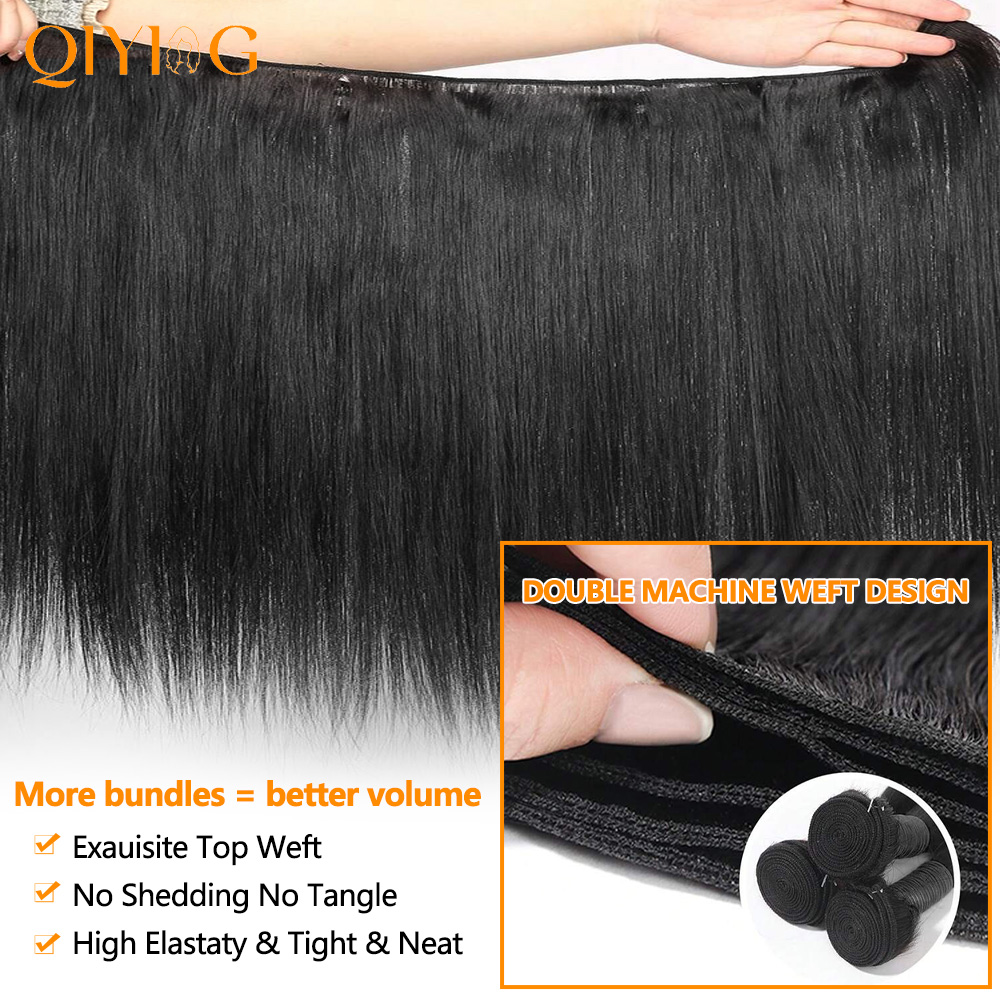Bone Straight Human Hair Bundl - Hair Care Indian ulasan dan harga