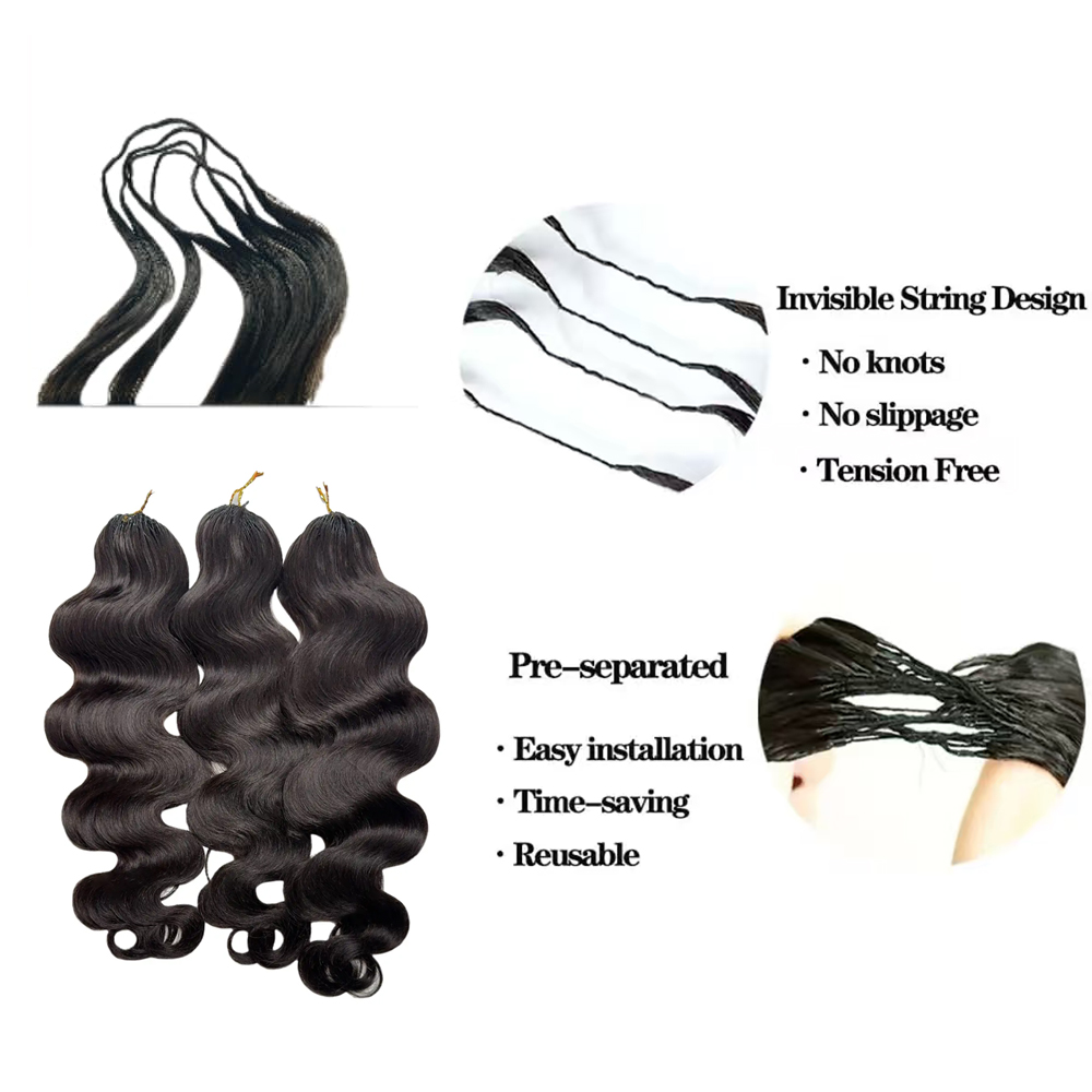 Knotless Pre Separated 100% Hu - Hair Care Indian ulasan dan harga