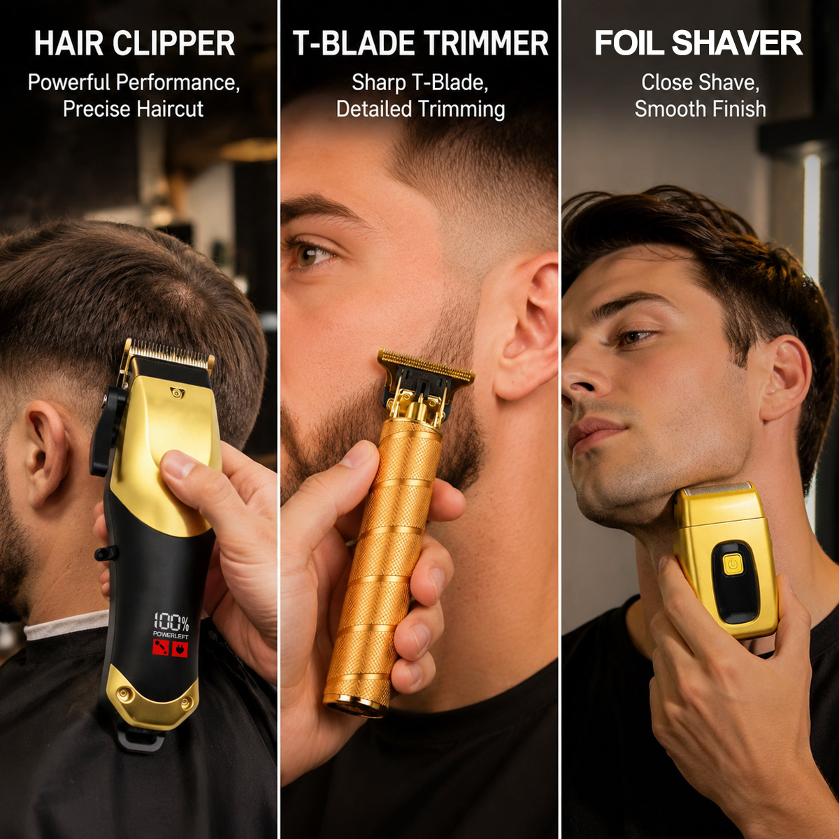 3in1 Portable Hair Clipper Kit - Hair Care Set ulasan dan harga