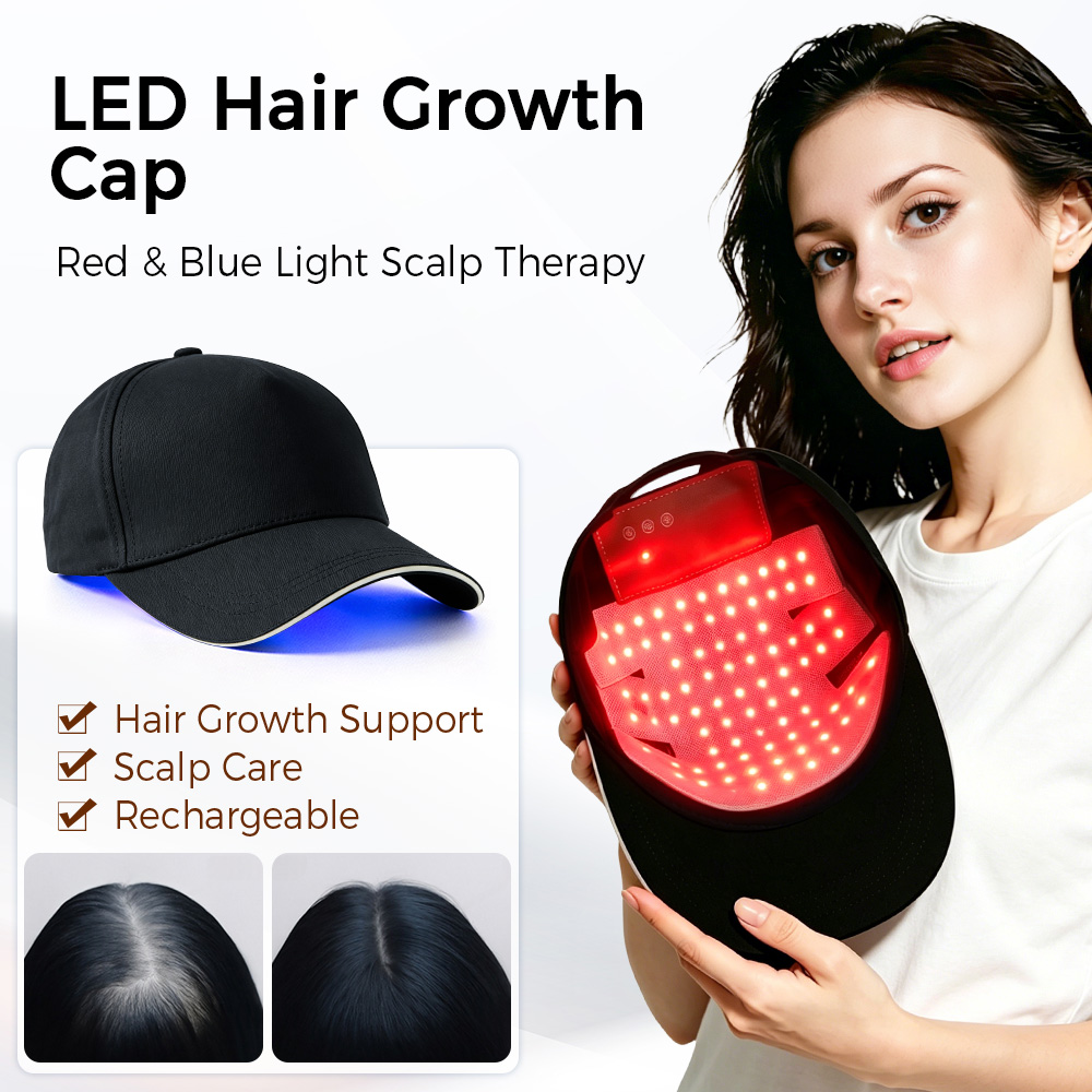 LED Hair Growth Cap Red Blue L - Hair Care Vegan ulasan dan harga