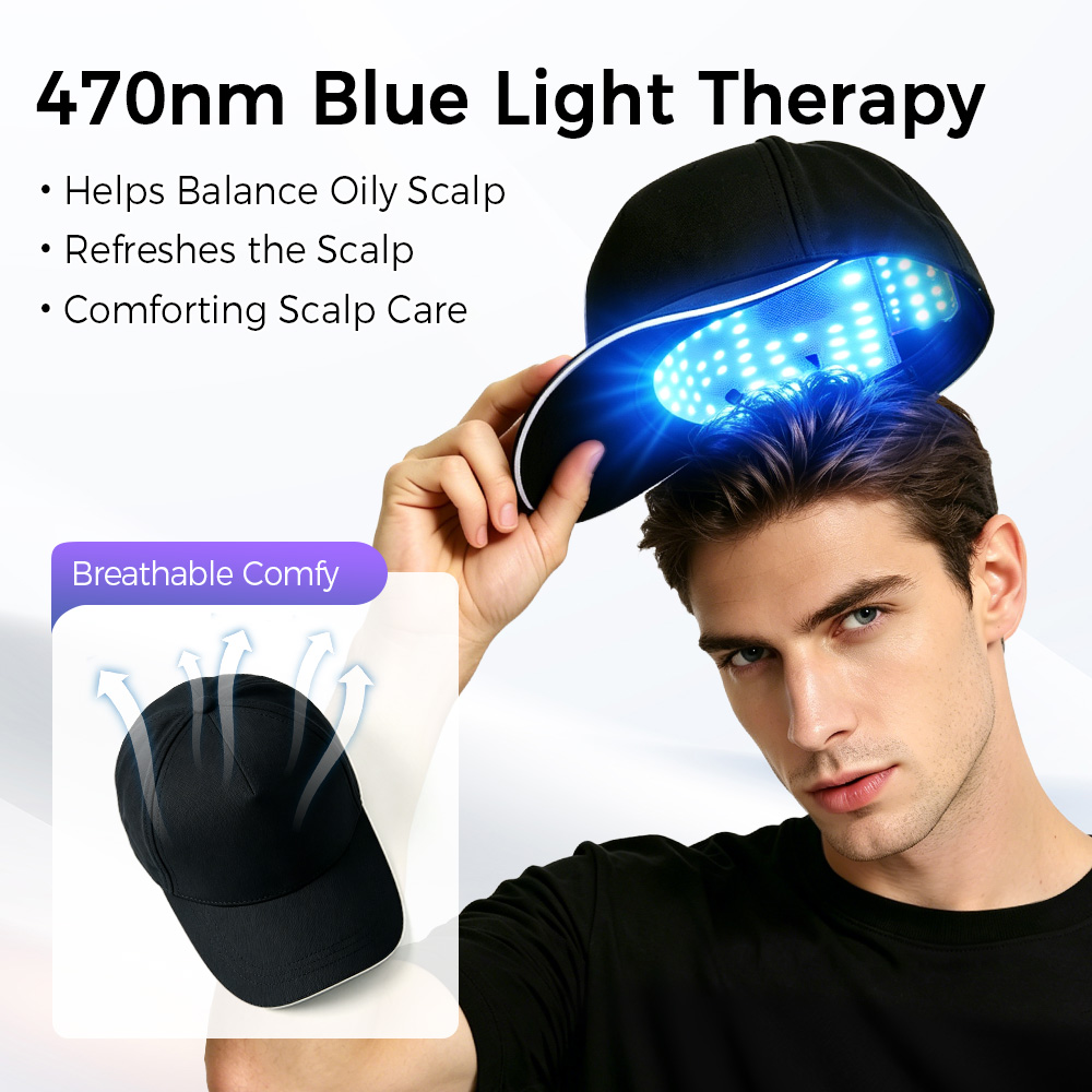 LED Hair Growth Cap Red Blue L - Hair Care Vegan ulasan dan harga