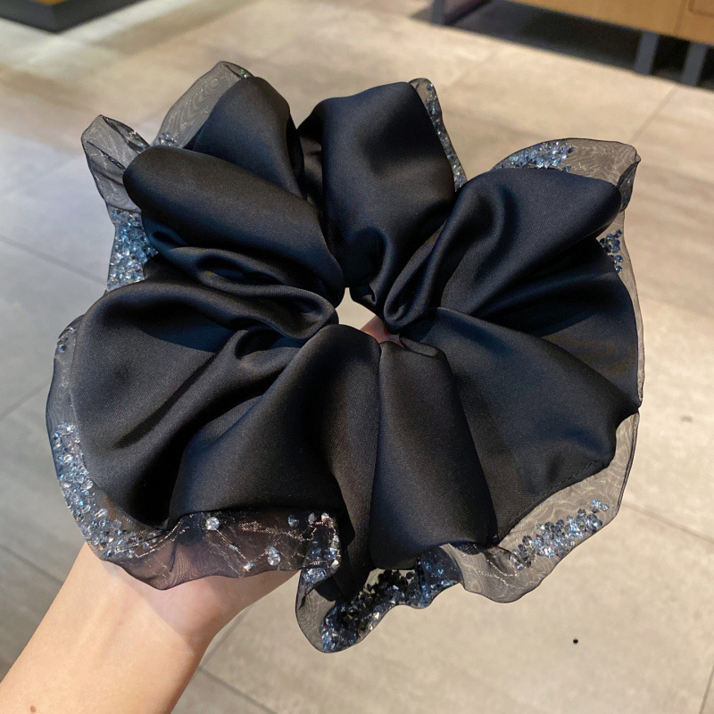 Oversized Silk Crystal Hair Sc - Hair Net Invisible ulasan dan harga