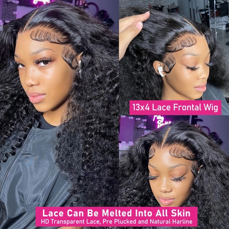 200 Density Water Wave Lace Fr - Lace Front Wig ulasan dan harga