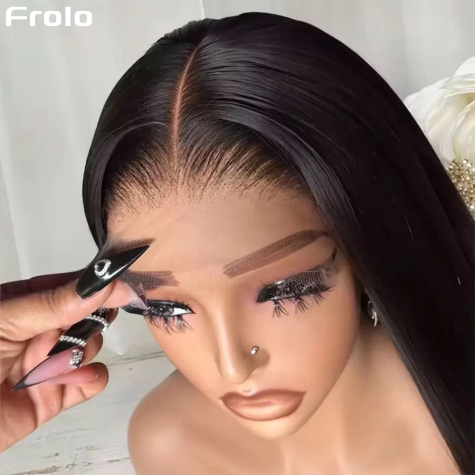 Glueless Bone Straight Human H - Lace Front Wig ulasan dan harga