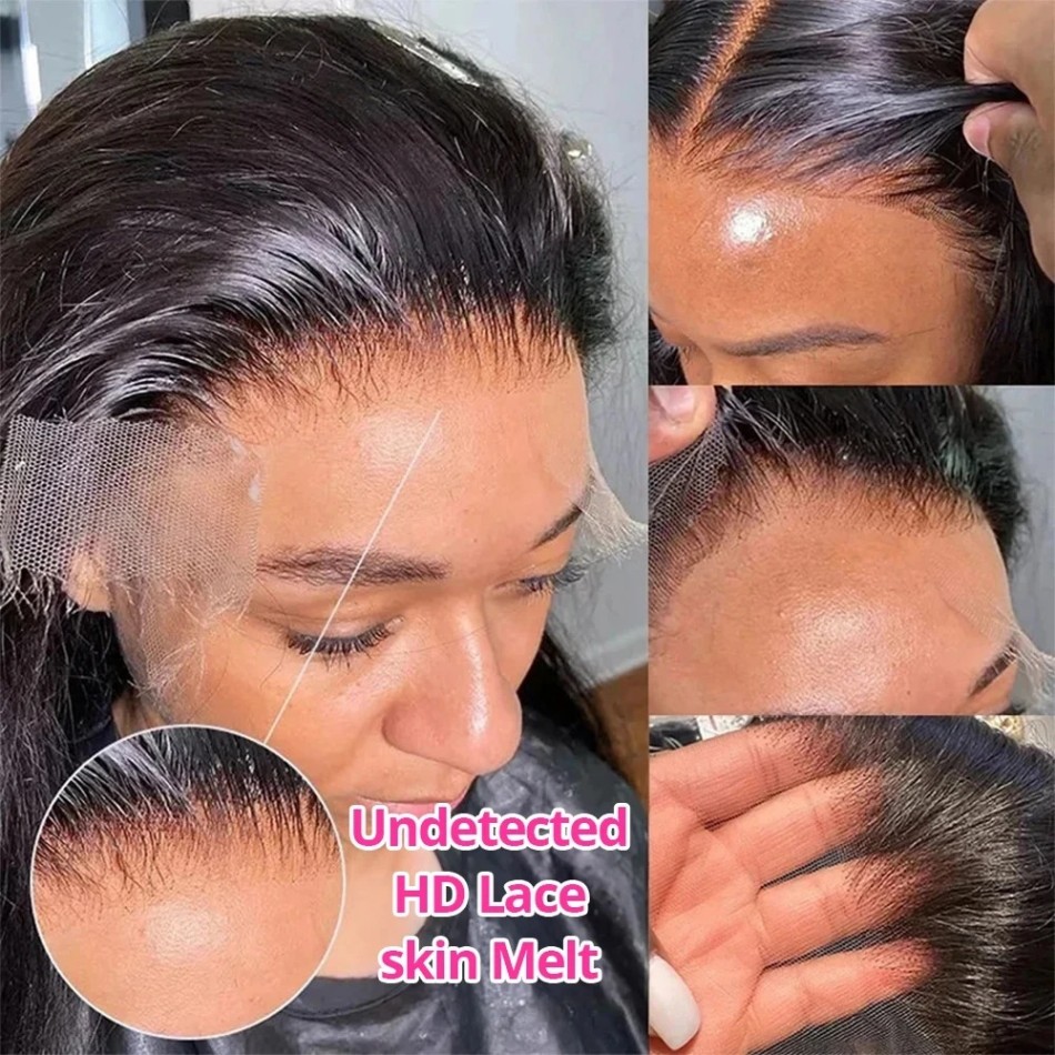 Glueless Bone Straight Human H - Lace Front Wig ulasan dan harga